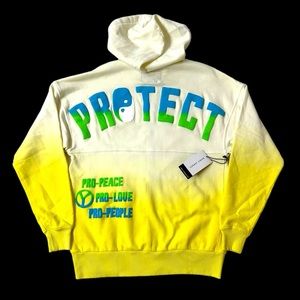 NWT SPIRIT JERSEY Hoodie Zippered Zip Up Pro-earth Ombre Streetwear Protect NEW